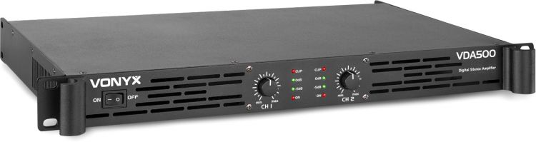 Vonyx VDA500 PA-Verstärker 1U 2x 250W