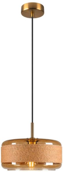 SLV PANTILO ROPE 27, Pendelleuchte, 250cm, E27, 15W, gold