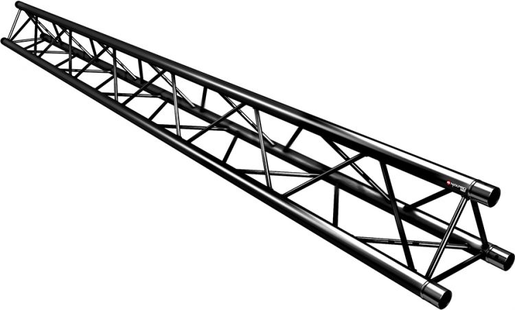 Naxpro-Truss FD 23 Strecke 250 cm RAL9005 - Schwarz - Seidenmatt