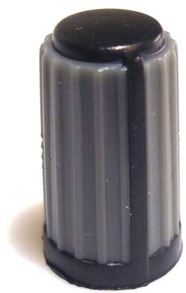 Drehknopf grau Markierung schwarz LRS