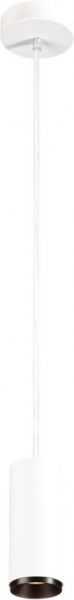 SLV NUMINOS® PD PHASE S, Indoor, luminaria de suspensión led blanco/negro 3000 K 60 °
