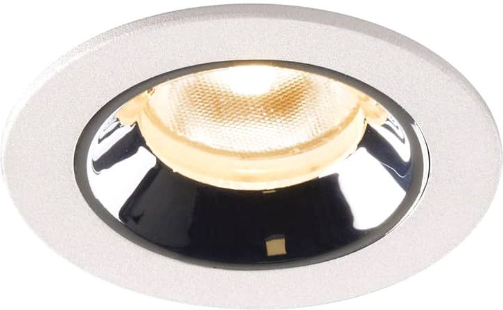 SLV NUMINOS® XS, Deckeneinbauleuchte weiß / chrom 2700K 20°