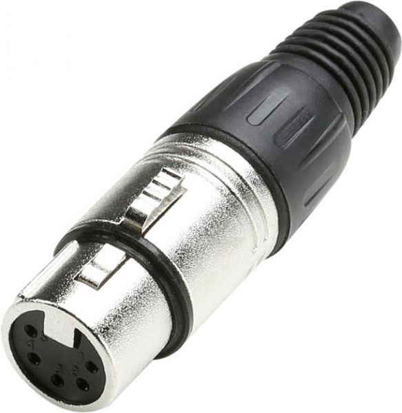 Adam Hall Connectors 7901 XLR Stecker male 5-Pol silber