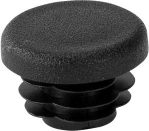 Riggatec Endkappe schwarz für 25 x 3-5 mm Rohr Rund