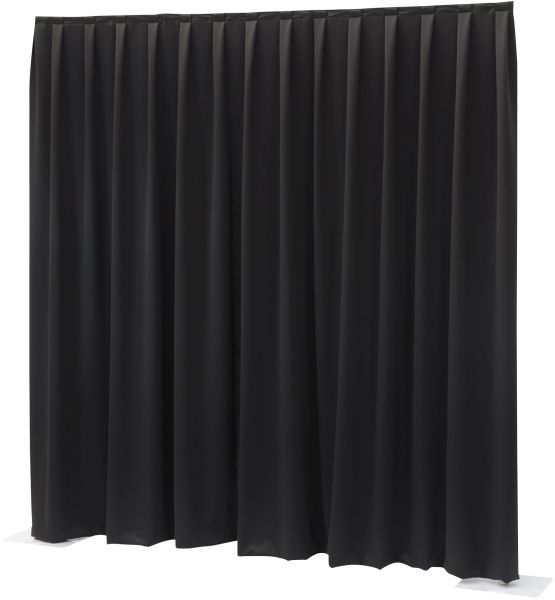 P&D curtain - Molton CS 300(w) x 250(h)cm, 300 Gram/M2, Black