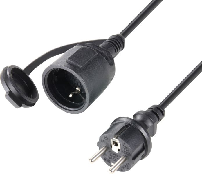 Adam Hall Cables 3 STAR PND 0300 - Netzkabel Verlängerung Schuko H05RR-F3G1.5 | 3 m