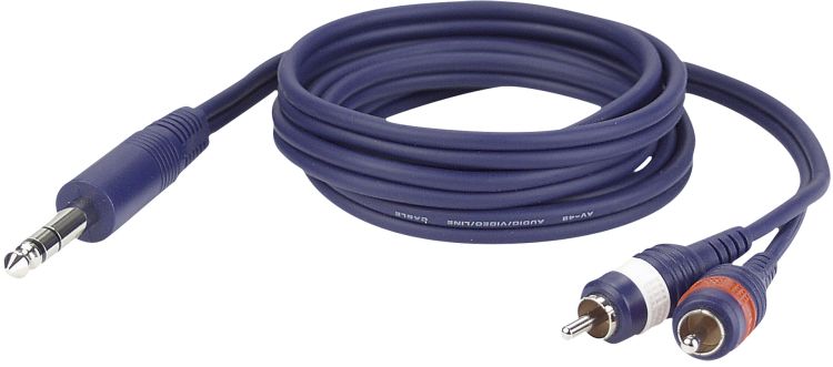 DAP FL35 - Stereo Klinke > 2 RCA Male L/R 1,5 m