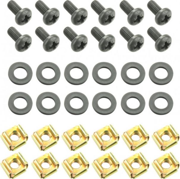 Adam Hall Hardware 5924 M12 AH 12er Set Schrauben M6 x 12 mm