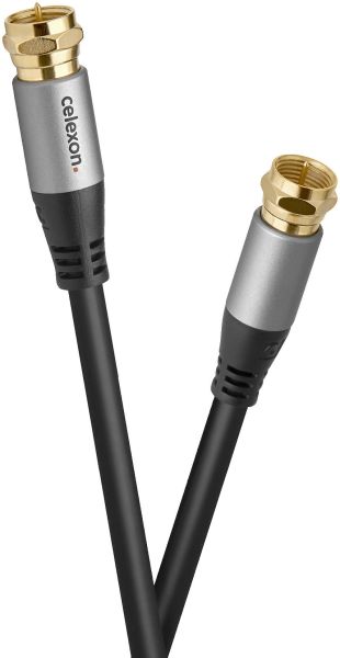 celexon F-Stecker Sat Antennenkabel 3,0m - Professional Line