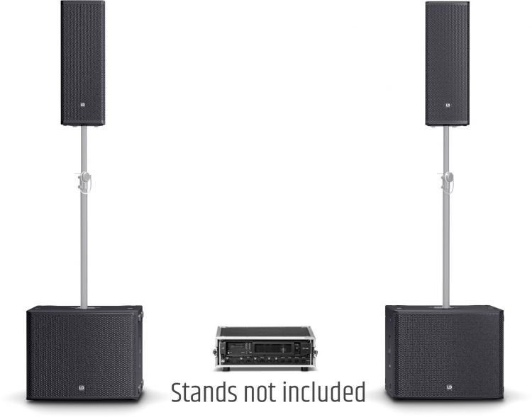 LD Systems STINGER G3 GALA SET - 2 x doppelte 8" Passiv-PA-Lautsprecher + 2 x 18" Passiv-Subwoofer