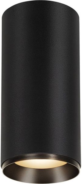 SLV NUMINOS® XL PHASE, Deckenaufbauleuchte schwarz 36W 3000K 60°