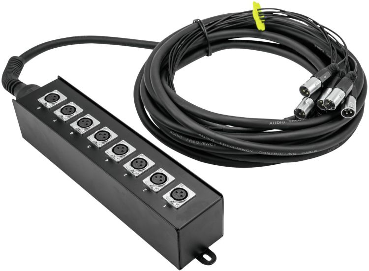 OMNITRONIC Multicore Stagebox MUS-810 8IN 10m