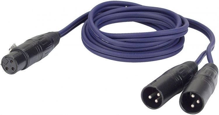 Stereo Cable black 1,5m, Jack 3p - Mini Jack 3p