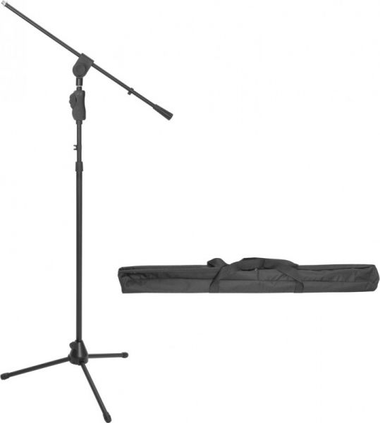 OMNITRONIC Set Mikrofonstativ MS-3 schwarz + Tasche