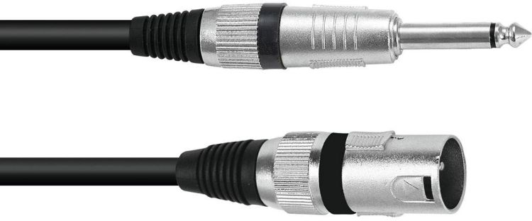 OMNITRONIC Adapterkabel XLR(M)/Klinke mono 5m sw