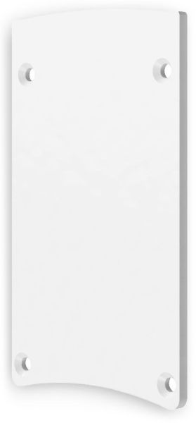ISOLED Endkappe EC124 Aluminium weiß für Leuchtenprofil HALON mit Cover C29/C61