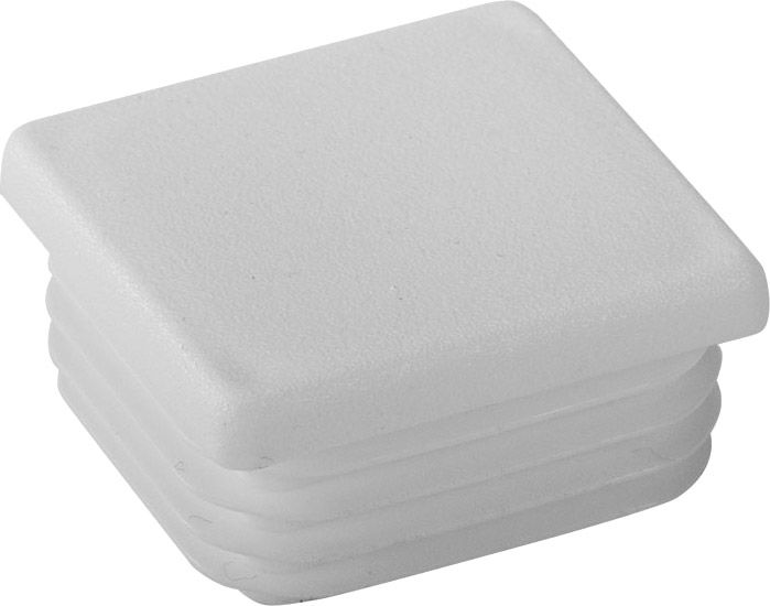 Riggatec Endkappe signalweiß für 40 x 40 x 1-3 mm Rohr Vierkant