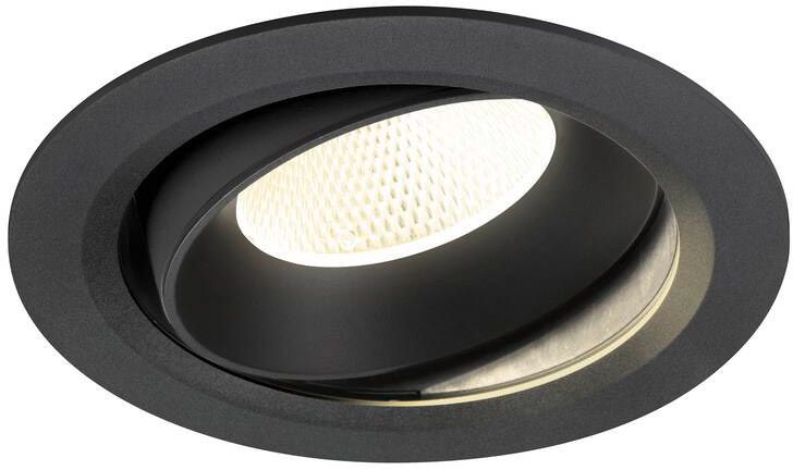 SLV NUMINOS® MOVE XL, Deckeneinbauleuchte, 4000 K, 20°, IP20, rund, schwarz