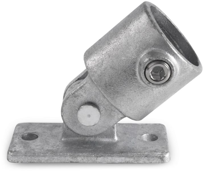 Riggatec Rohrverbinder Gelenkfuß für 48,3 mm Rohr in Silber