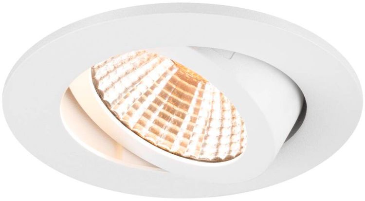 SLV NEW TRIA® 68, Deckeneinbauleuchte, 2700K, 38°, IP 20, rund, weiß