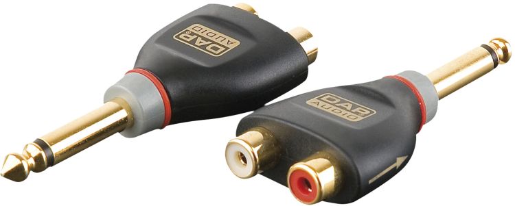 DAP XGA41 - Jack/M mono > 2 x RCA/F inkl. 2 x 10 kilo-Ohm