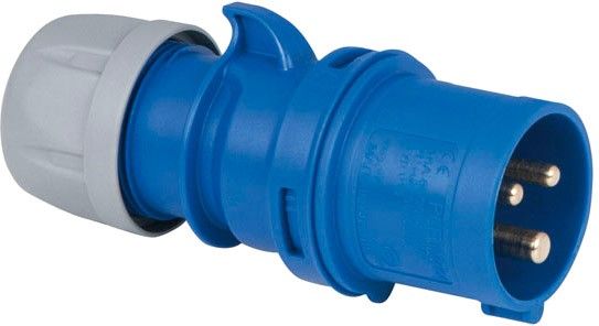 Showtec CEE 16A 240V 3p Stecker männlich - Blau, IP44