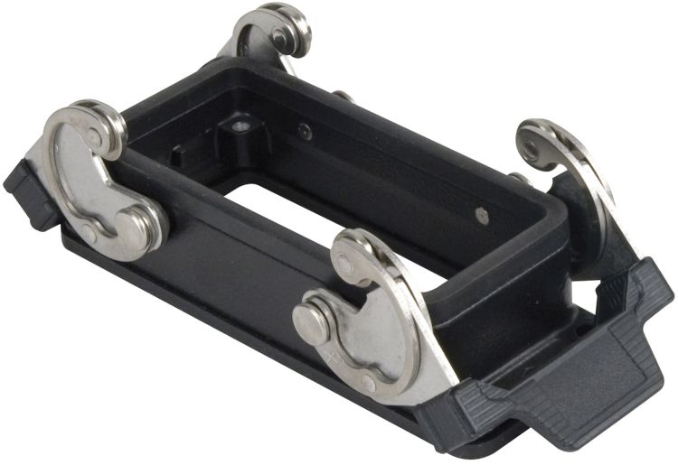 16/72 Pole Chassis Open Bottom/Clips Black