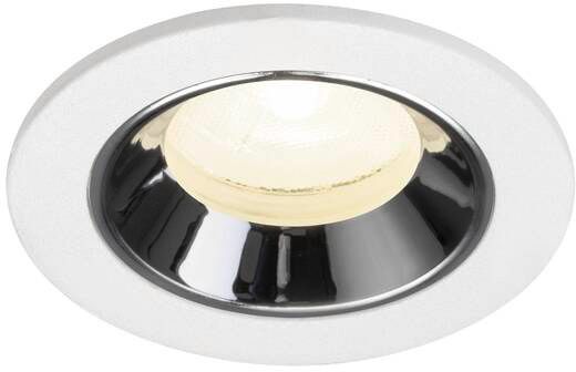 SLV NUMINOS® XS, Deckeneinbauleuchte weiß/chrom 4000 K 20°