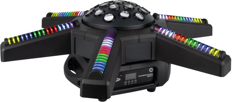 SHOWTEC Hurricane 320 RGBW mit Moonflower-Effekt und rotierenden Armen