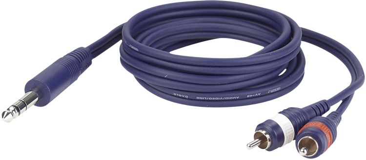DAP FL35 - Stereo Klinke > 2 RCA Male L/R 3 m