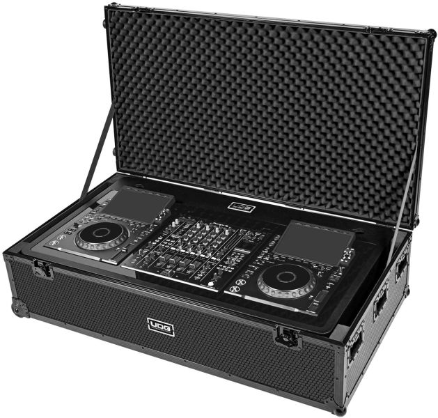 UDG Ultimate DJ Podium Workstation Flightcase Schwarz Plus (Rollen)