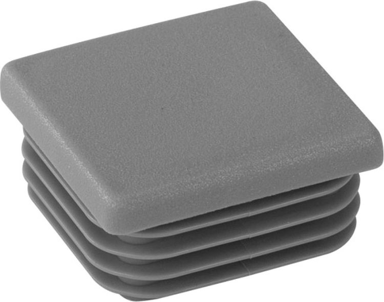 Riggatec Endkappe verkehrsgrau für 40 x 40 x 1-3 mm Rohr Vierkant