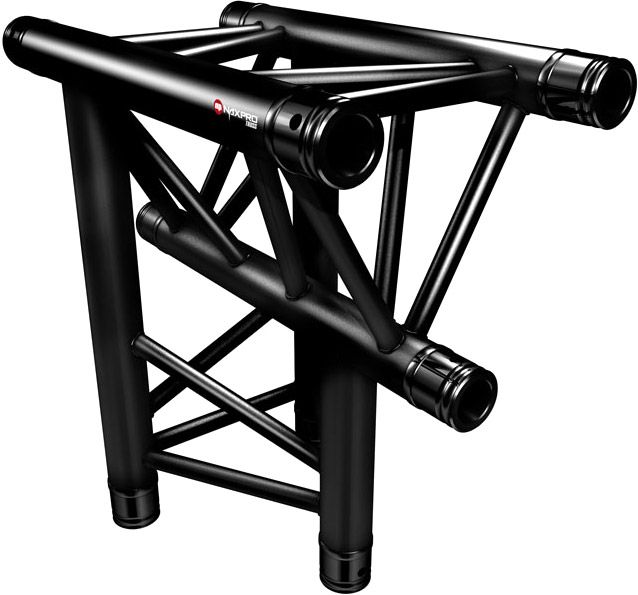 Naxpro-Truss FD 33 C38 90° 3 Weg Winkel
RAL9005 - Schwarz - Seidenmatt