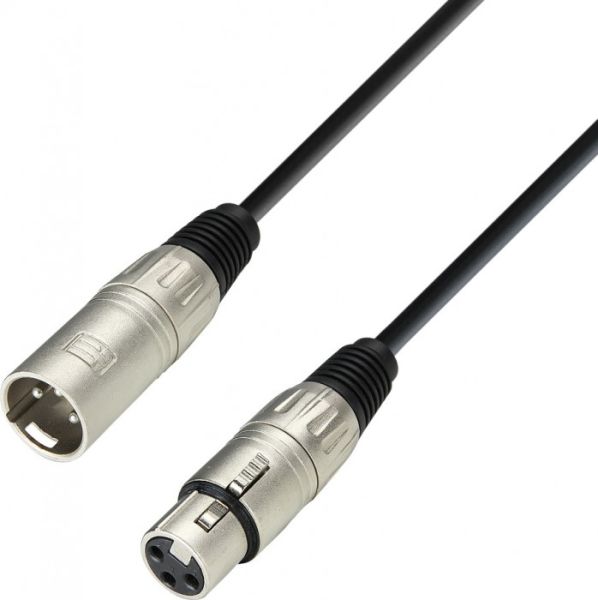 Adam Hall Cables K3 MMF 0100 Mikrofonkabel XLR female auf XLR male 1 m