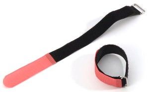 Adam Hall Accessories VR 2020 RED Klett Kabelbinder 200 x 20 mm rot