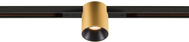 SLV FIXT-IT!, 48V, DALI, rund, Standard track, Spot, 2700K, 6.6 W, 36°, gold / schwarz