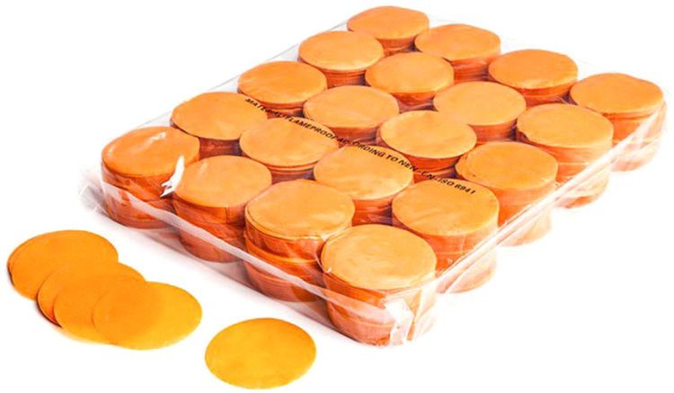 Magic FX Slowfall Konfetti Rund Ø 55mm - Orange 1kg