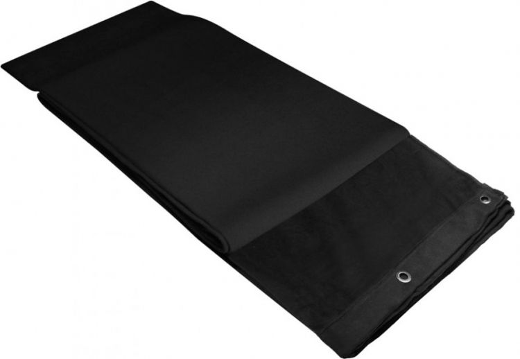 Adam Hall Accessories 0151 X 33 Dekomolton B1, gesäumt, 3 x 3 m, schwarz