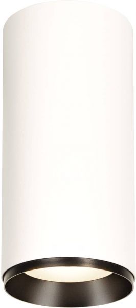 SLV NUMINOS® XL PHASE, Deckenaufbauleuchte weiß / schwarz 36W 4000K 60°