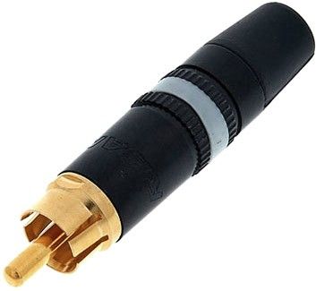 Neutrik REAN NYS 373-9 REAN Cinch/RCA Stecker im Metallgehäuse(D-Form) mit