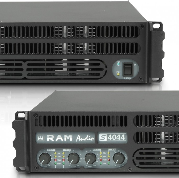 Amplificateur Sono 4 x 2200 W 4 Ohms Ram Audio W 9044 DSP E AES