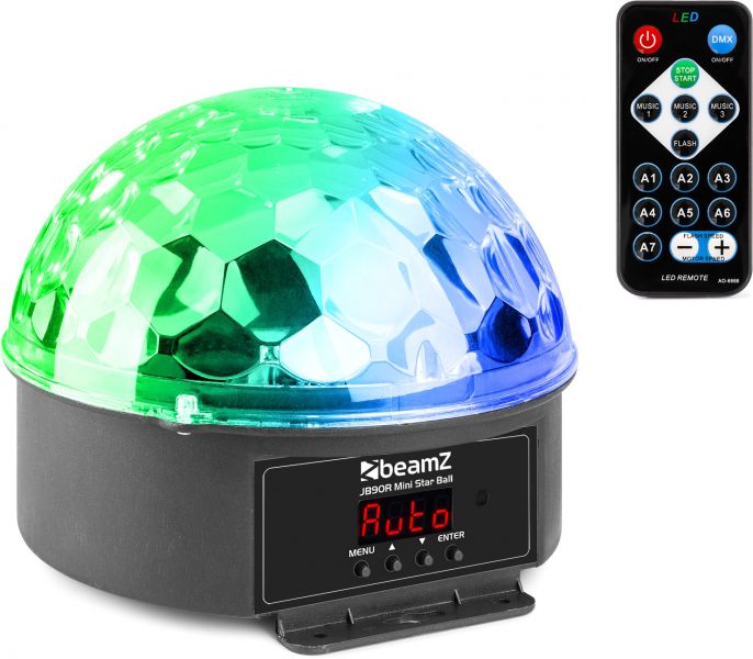 beamZ JB90R Mini Star Ball DMX LED 9 Farben