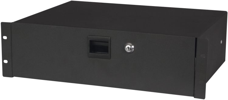 DAP 19 Inch Drawer with keylock  3U (483 x 350 x 132 mm, LxWxH)/