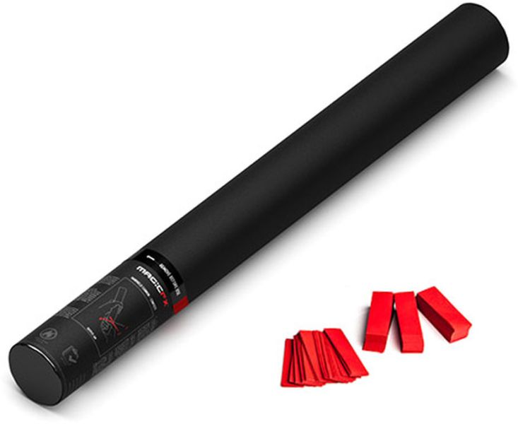 Magic FX Handbetriebene Konfettikanone 50cm - Rot