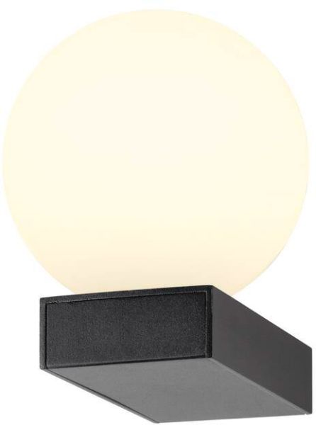 SLV SUN WL, UP, G9, Wandaufbauleuchte, rund, 1 x max. 5 W, IP20, schwarz