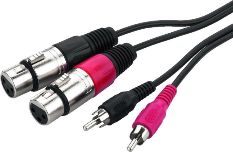 MONACOR MCA-127J Audio-Verbindungskabel, 1m