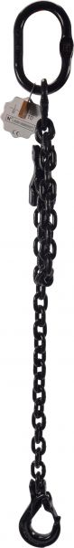Riggatec Anschlagkette 6 mm Schwarz Güteklasse 10 - Länge: 2,0 m - 1,4 t