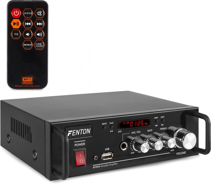 Fenton AV344 Karaoke-Verstärker MP3 mit Batterie