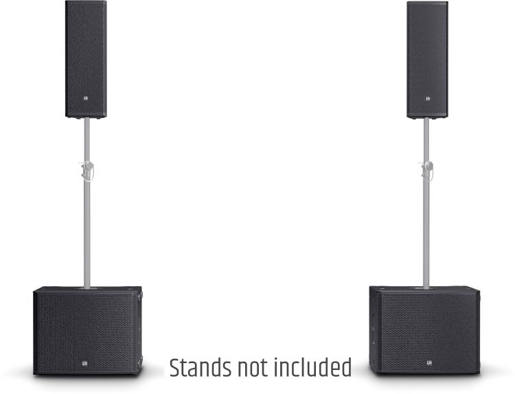 LD Systems STINGER G3 GALA SET A - 2 x doppelte 8" Aktiv-PA-Lautsprecher + 2 x 18" Aktiv-Subwoofer