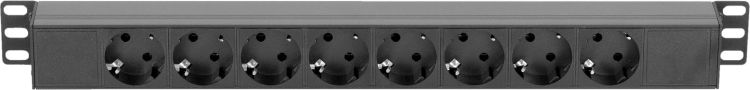 Adam Hall Cables 87471C20 - 19" 1HE Steckdosenleiste 8-fach mit Schalter